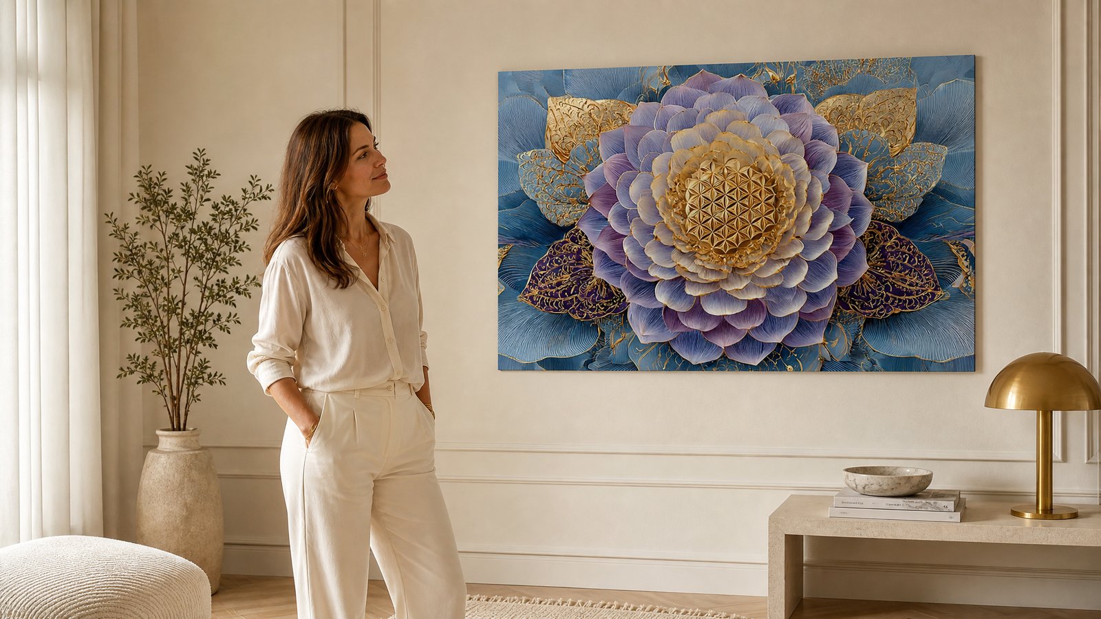 Blick von der Tür in einen Raum mit klarem Blickpunkt